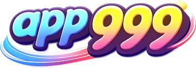 app 999 আইস ব্লু লোগো চিহ্ন